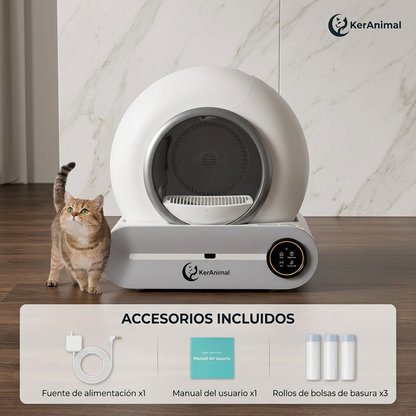 Arenero Automático para Gatos Autolimpiable | Kerabox Original