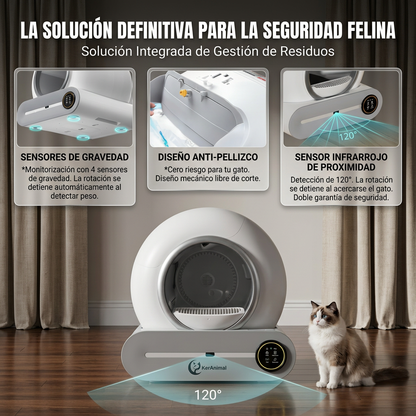 Arenero Automático para Gatos Autolimpiable | Kerabox Original