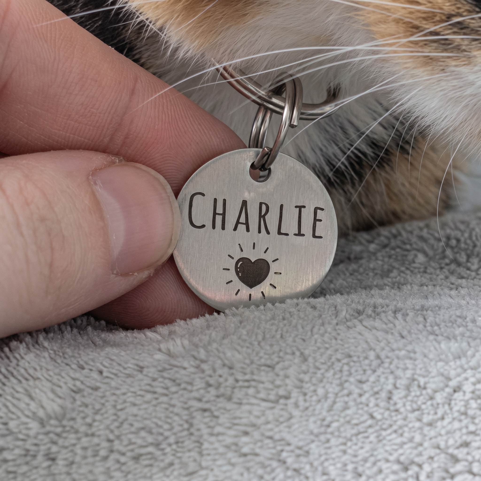 Chapa grabada personalizada